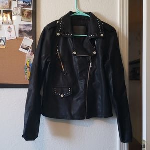 Black Faux leather jacket